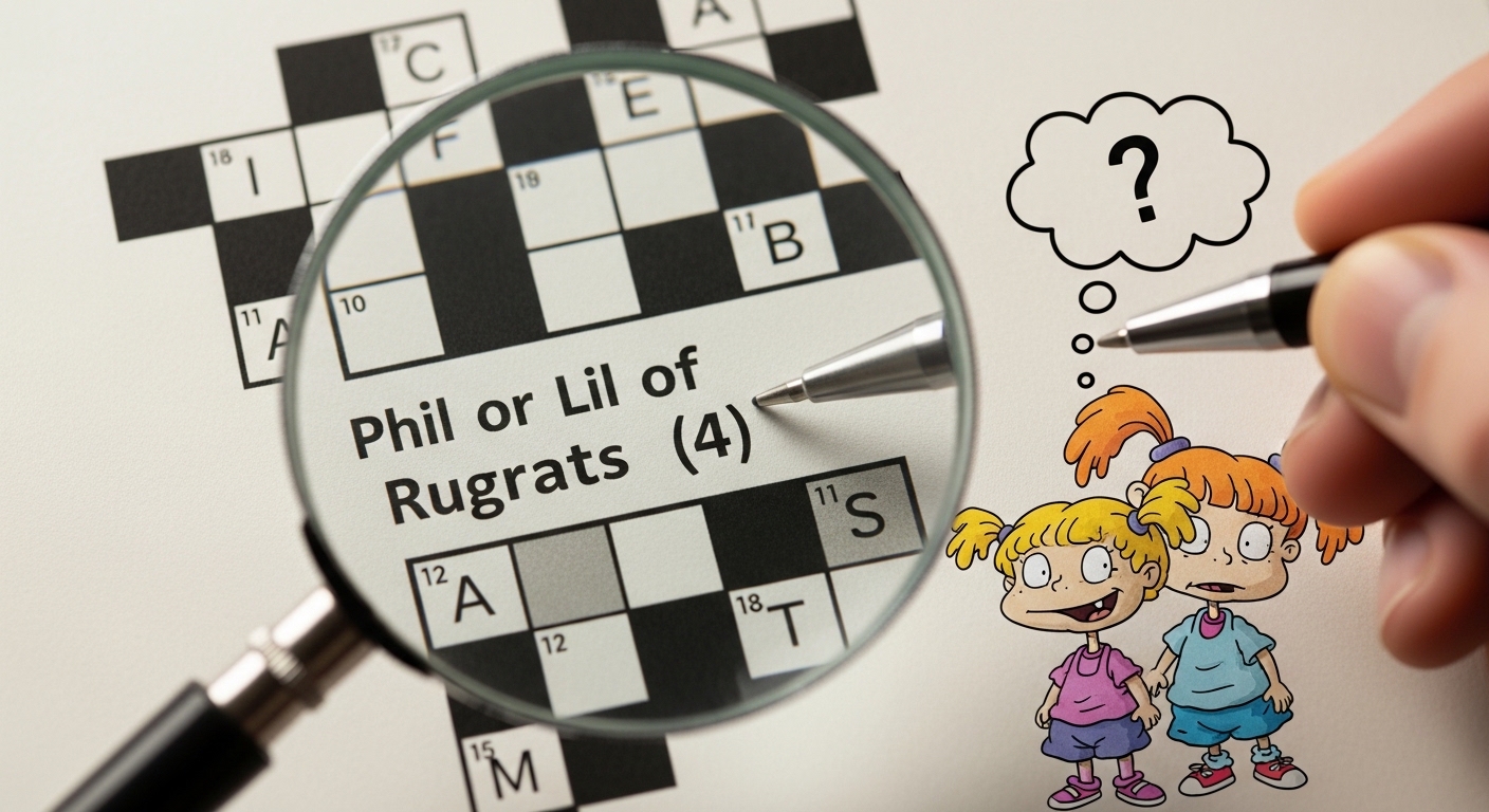 phil or lil of rugrats crossword